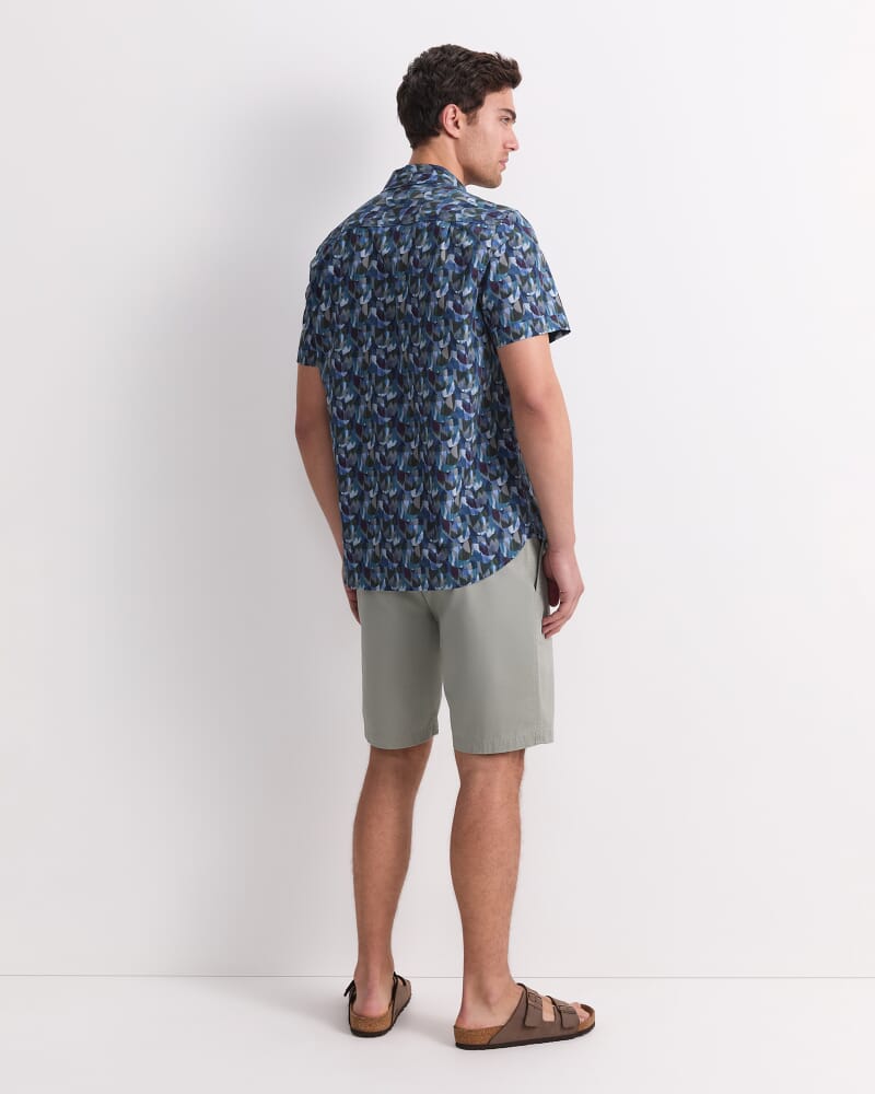 Cy Short Sleeve Liberty Shirt in GREEN MULTI