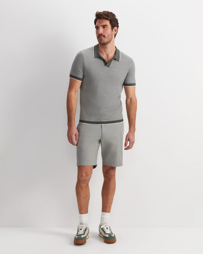 James Knit Polo in KHAKI