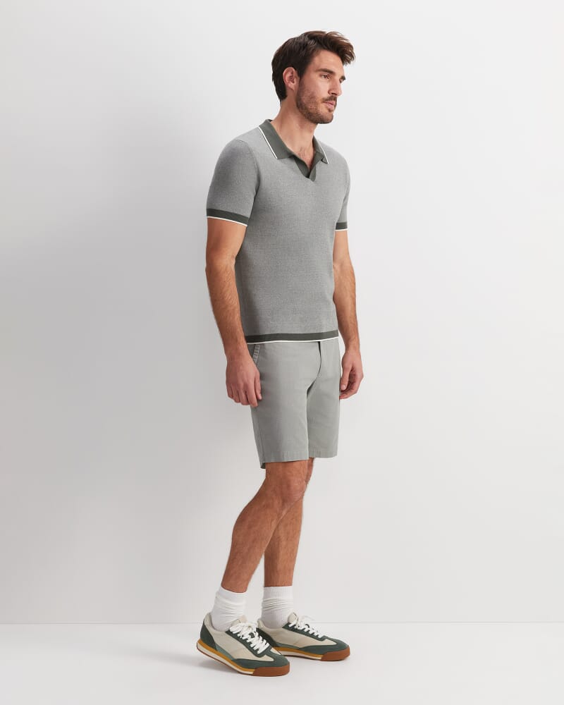 James Knit Polo in KHAKI
