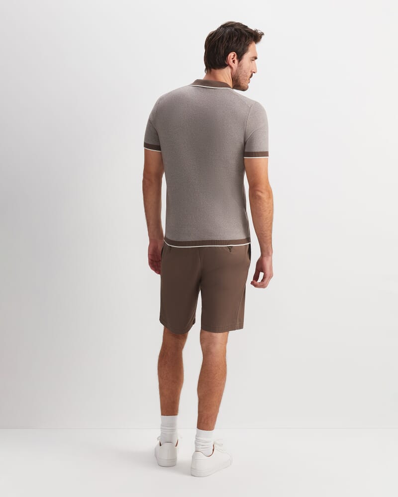 James Knit Polo in MINK