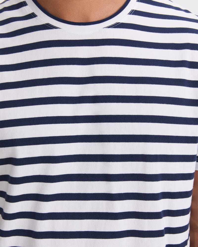 Supersoft Tee in WHITE/BLUE