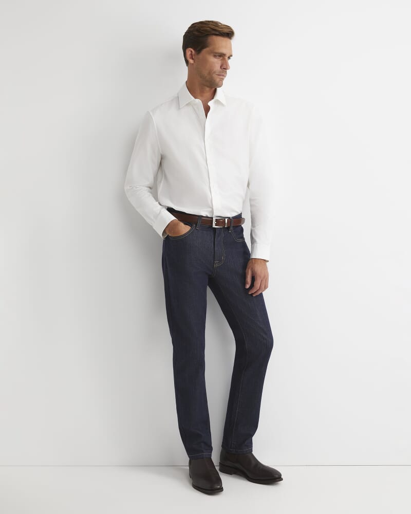 Emile Long Sleeve Dress Shirt in WHITE