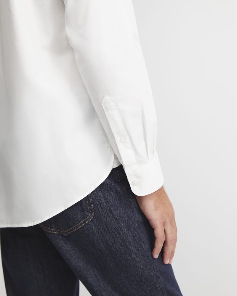 Emile Long Sleeve Dress Shirt in WHITE