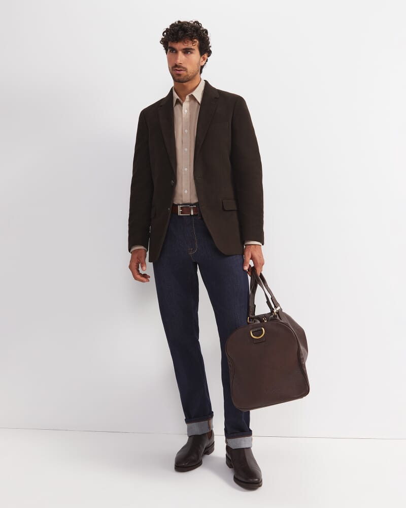 Moleskin Item Jacket in COFFEE BEAN