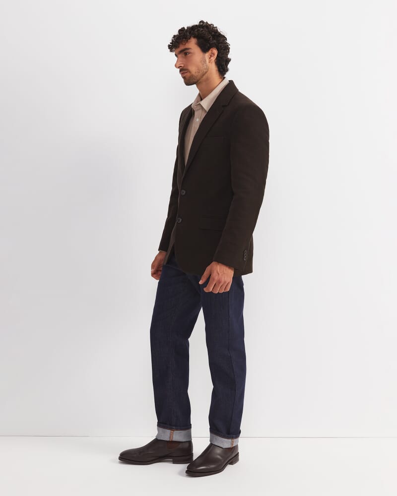 Moleskin Item Jacket in COFFEE BEAN