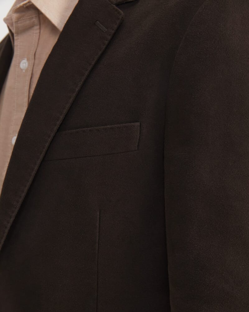 Moleskin Item Jacket in COFFEE BEAN