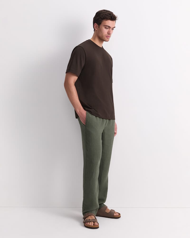 Heavyweight Cotton Tee in COFFEE BEAN