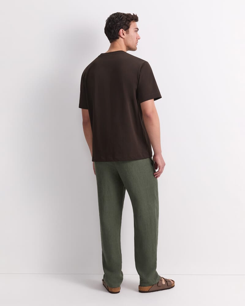 Heavyweight Cotton Tee in COFFEE BEAN