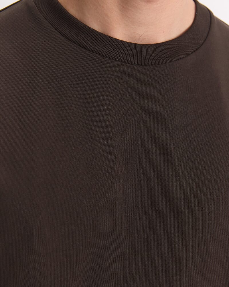 Heavyweight Cotton Tee in COFFEE BEAN