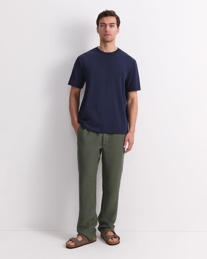 Heavyweight Cotton Tee in NAVY