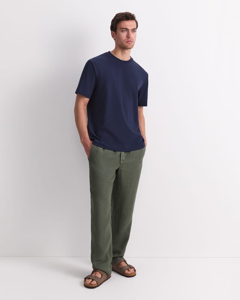 Heavyweight Cotton Tee in NAVY