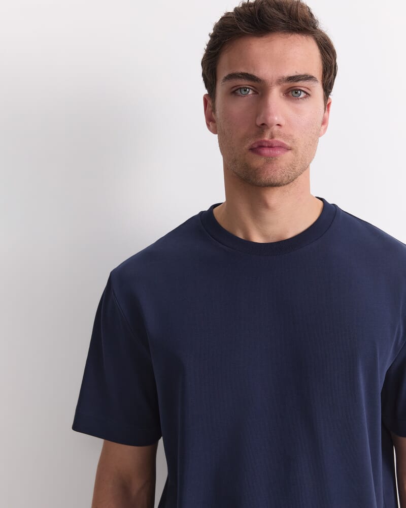 Heavyweight Cotton Tee in NAVY