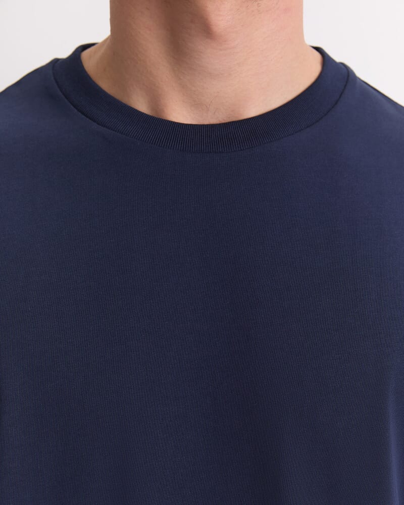 Heavyweight Cotton Tee in NAVY