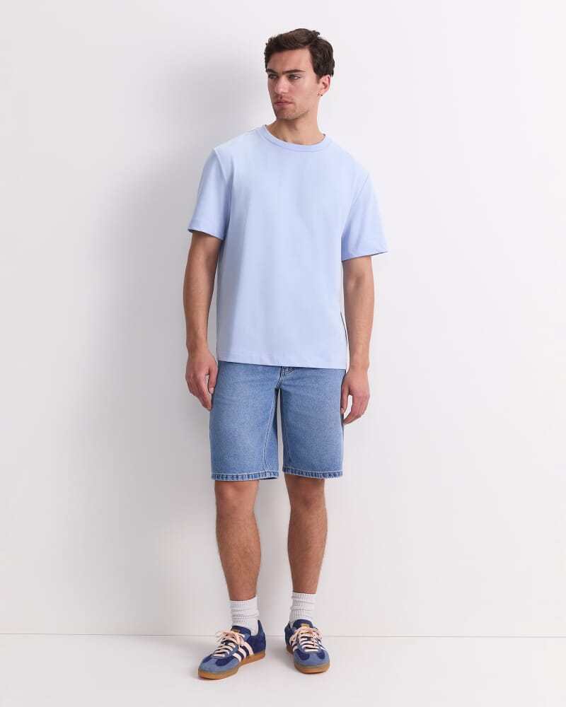 Heavyweight Cotton Tee in SKY