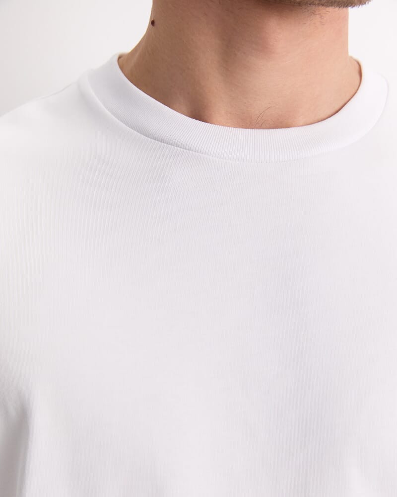 Heavyweight Cotton Tee in WHITE