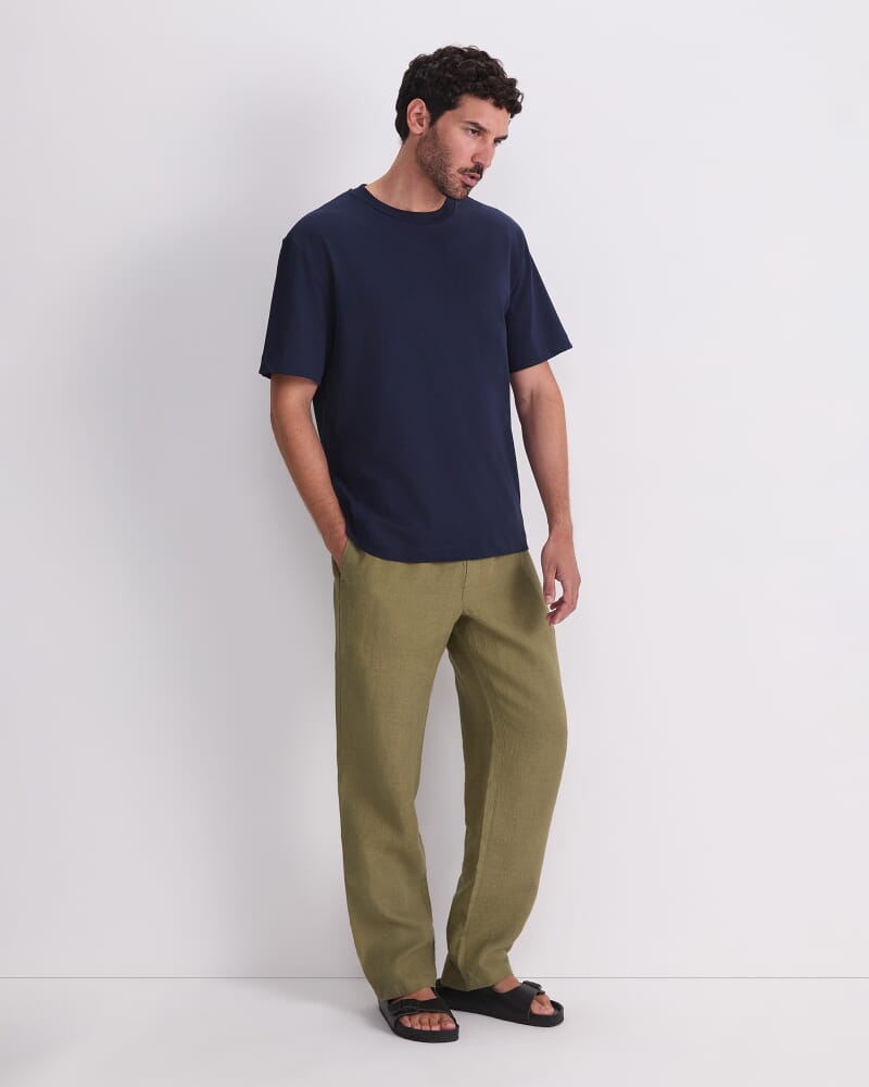 Heavyweight Cotton Tee in NAVY