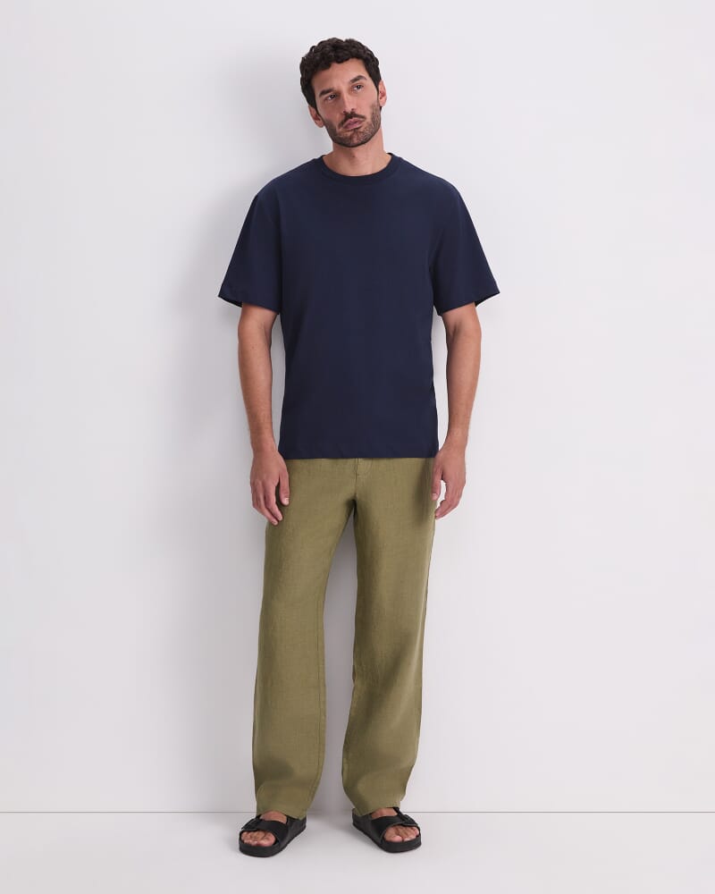 Heavyweight Cotton Tee in NAVY