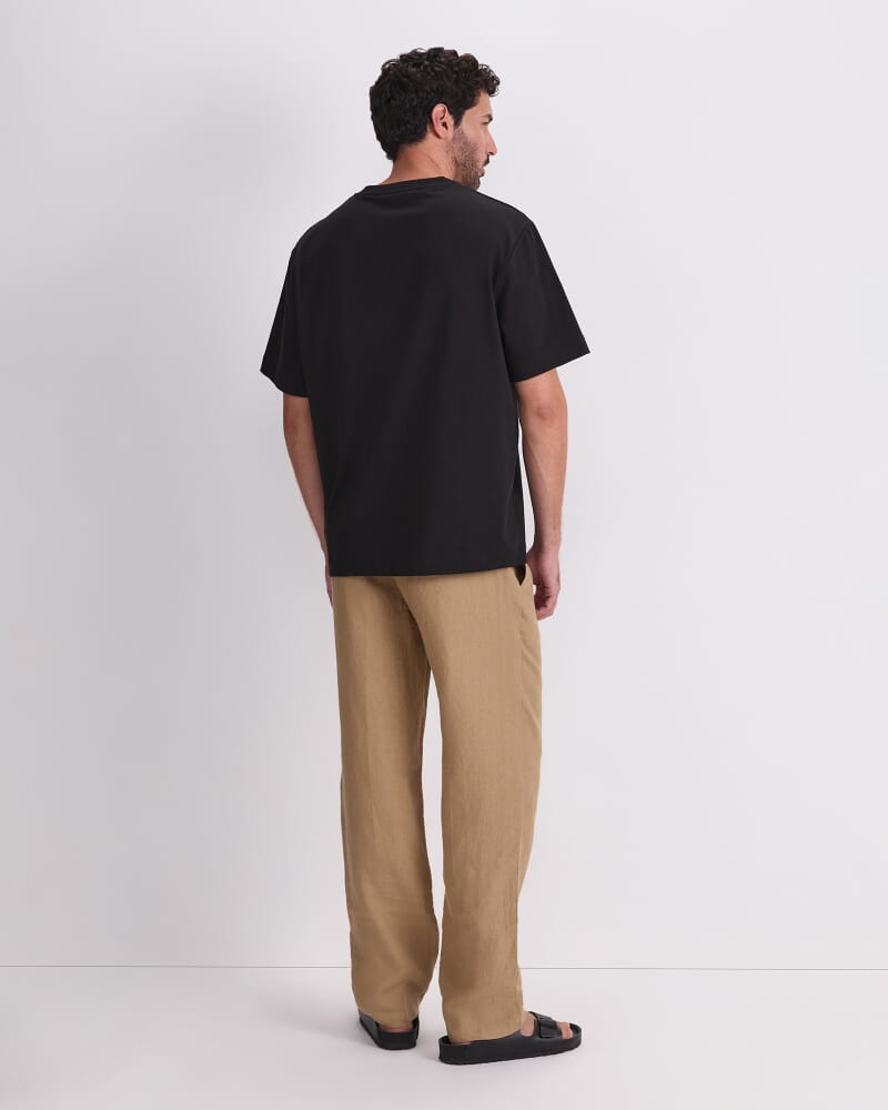 Heavyweight Cotton Tee in WASHED BLACK