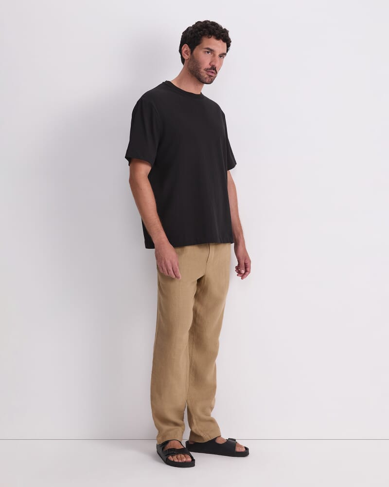Heavyweight Cotton Tee in WASHED BLACK