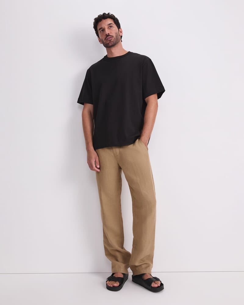 Heavyweight Cotton Tee in WASHED BLACK