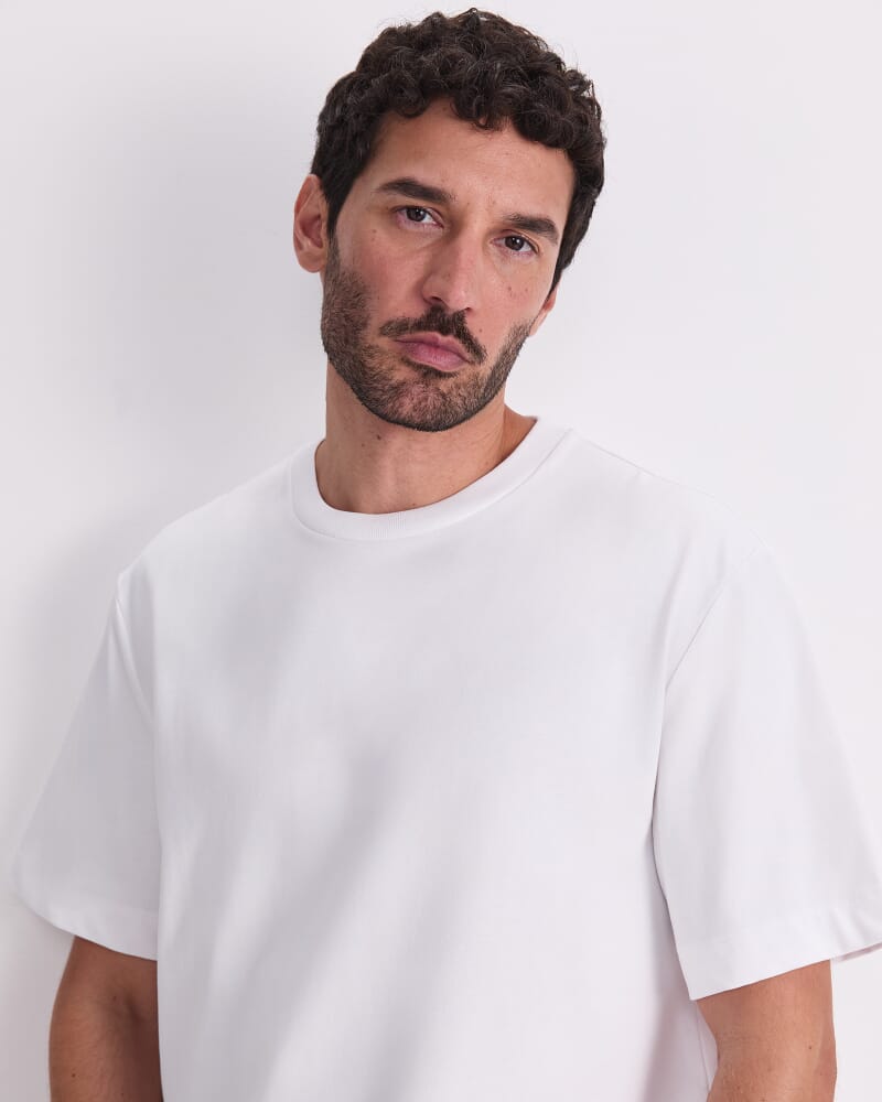 Heavyweight Cotton Tee in WHITE