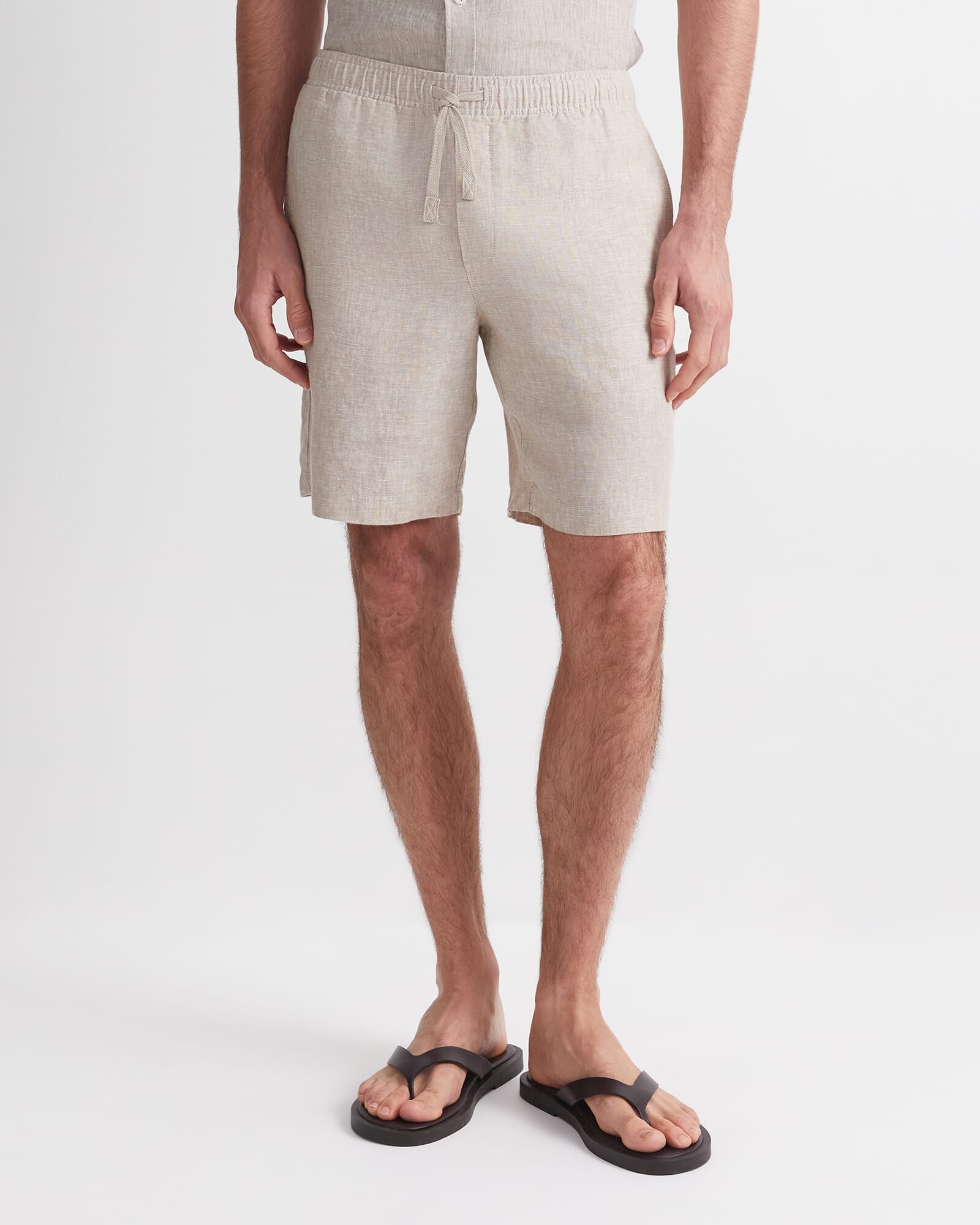 Caffery Yarn-Dyed Linen Short