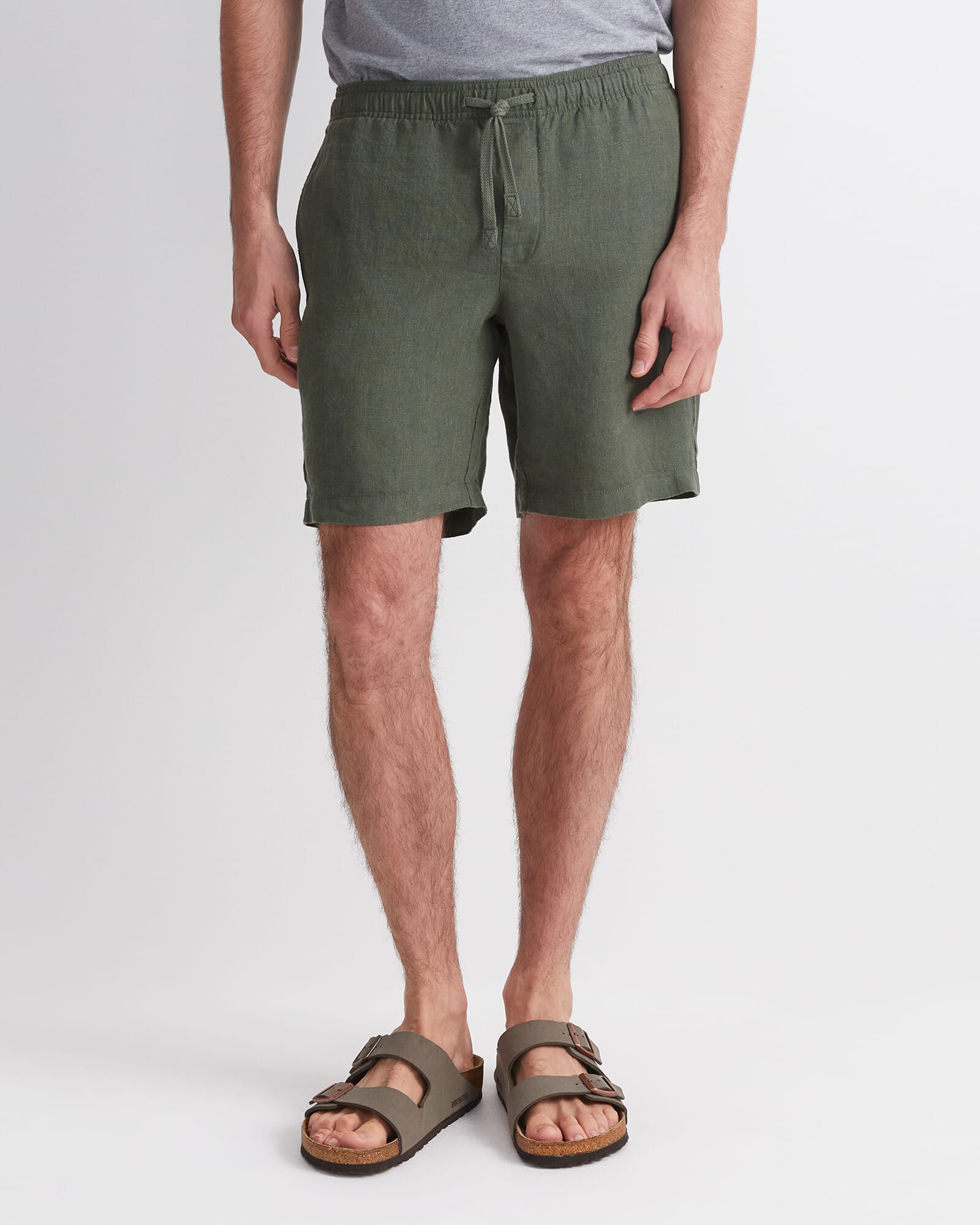 Caffery Yarn-Dyed Linen Short