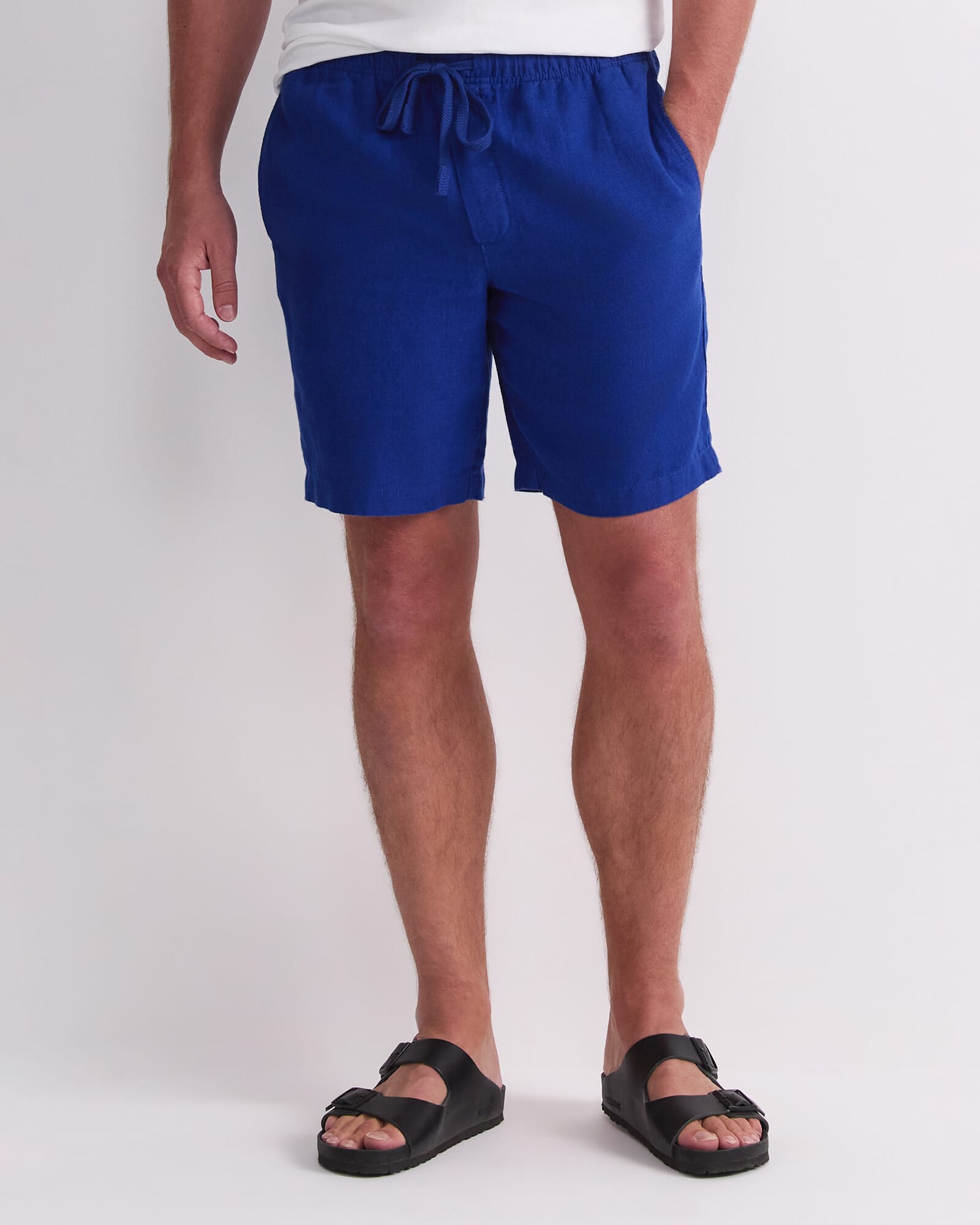 Caffery Yarn-Dyed Linen Short