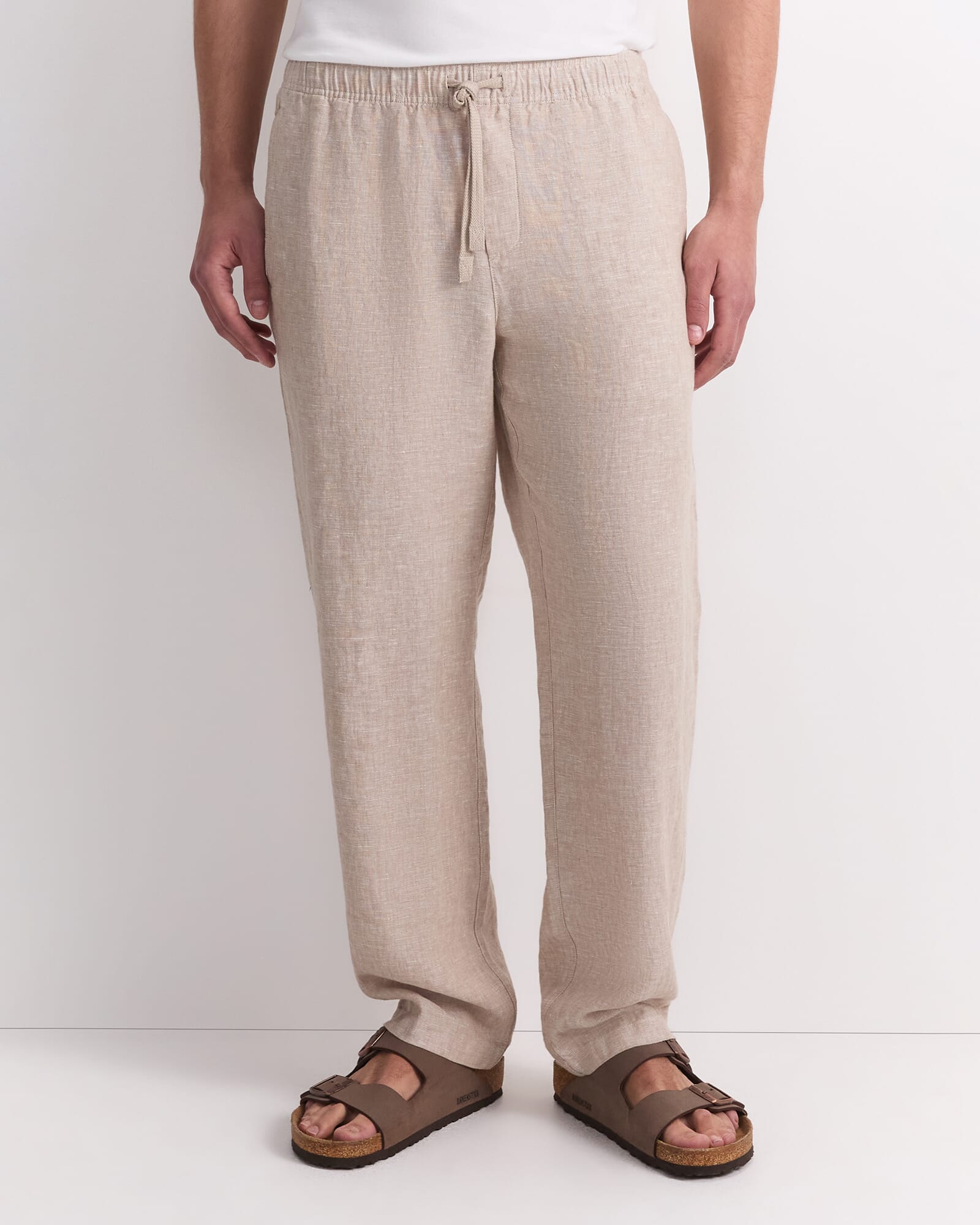 Caffery Yarn-Dyed Linen Pant