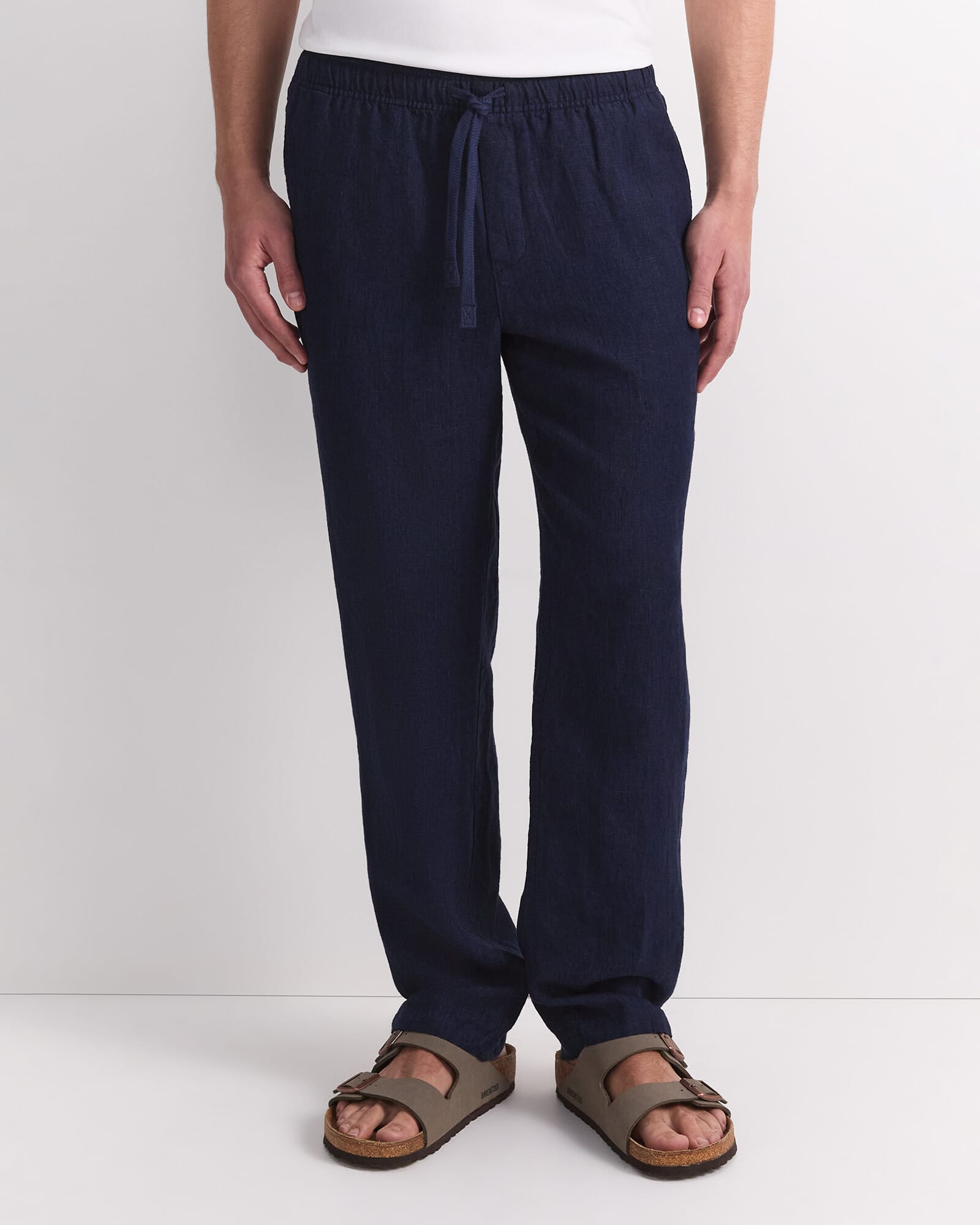 Caffery Yarn-Dyed Linen Pant