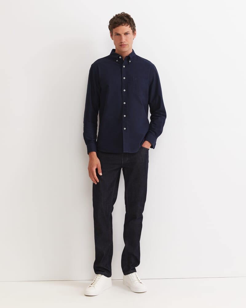 Oxford Long Sleeve Shirt in CLASSIC NAVY