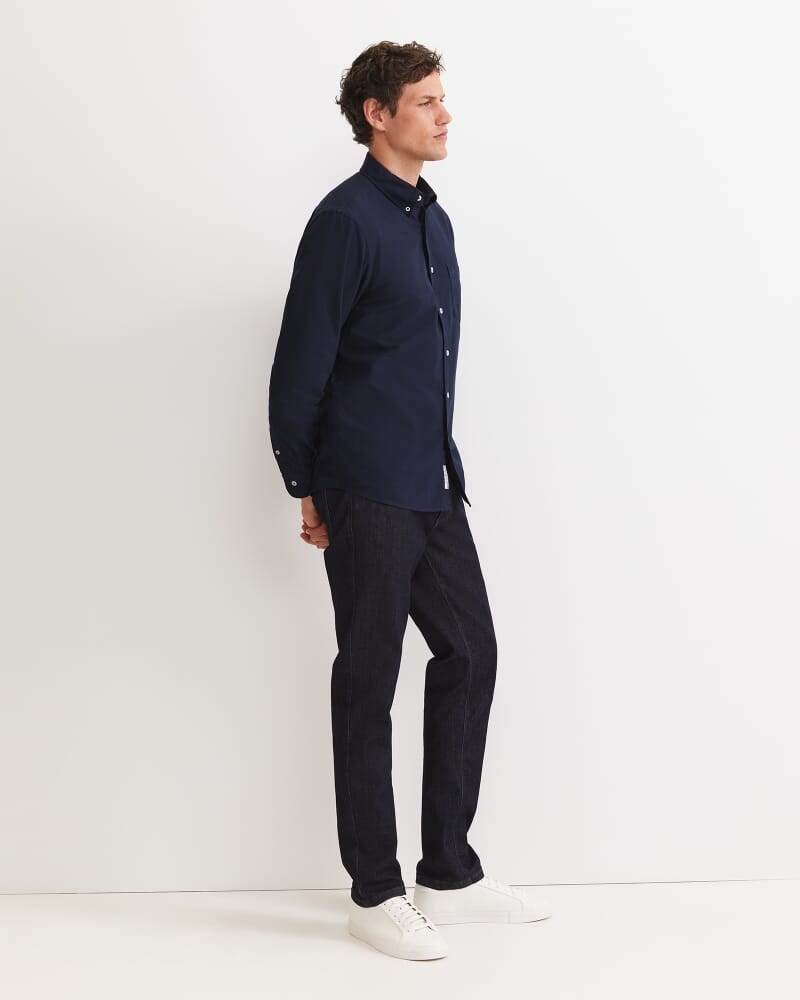 Oxford Long Sleeve Shirt in CLASSIC NAVY