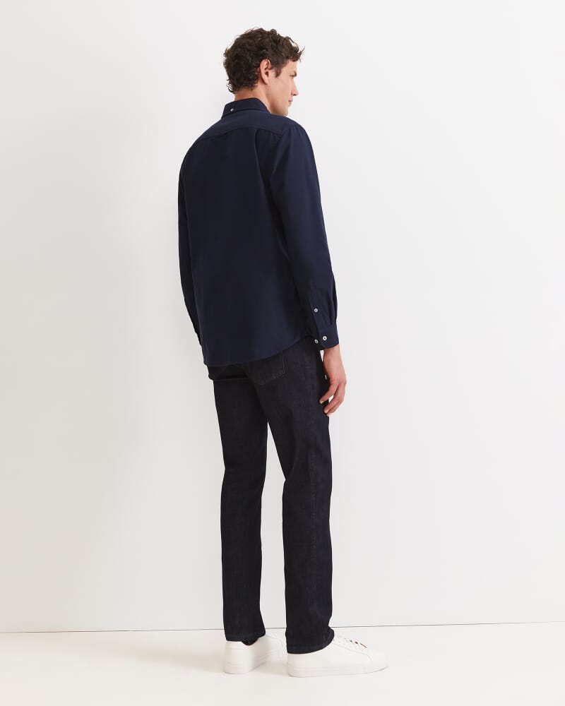 Oxford Long Sleeve Shirt in CLASSIC NAVY