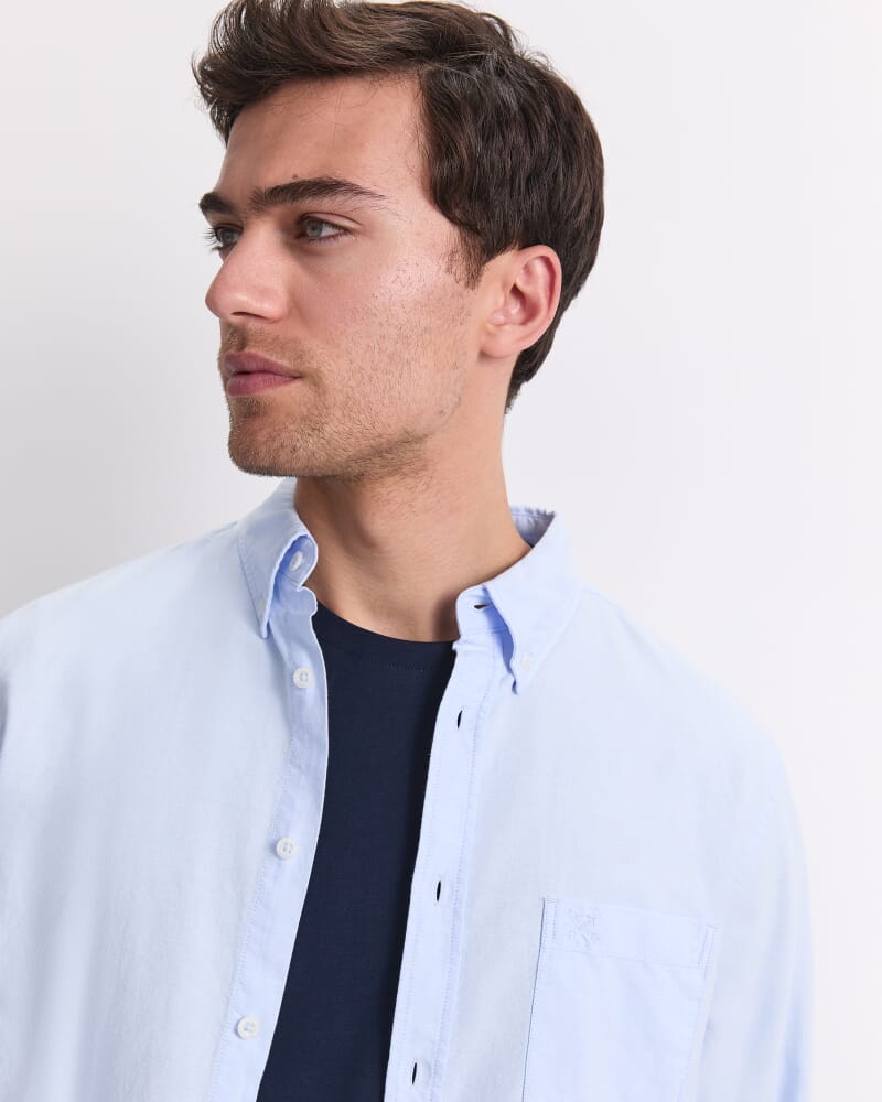 Oxford Long Sleeve Shirt in LIGHT BLUE