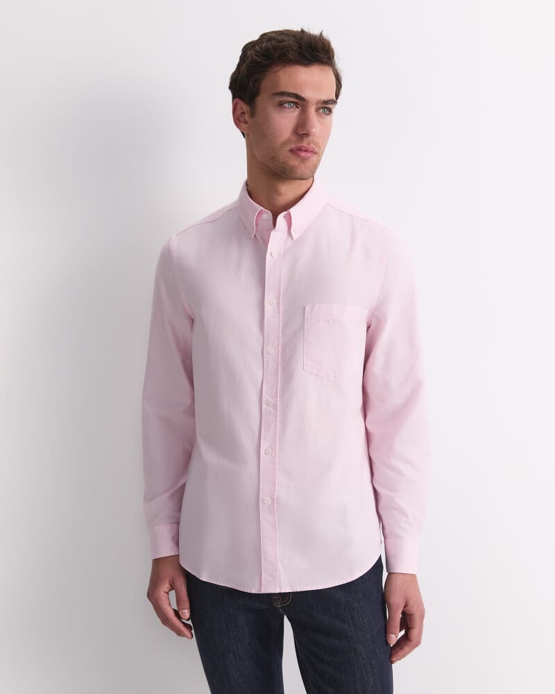 Oxford Long Sleeve Shirt in PINK