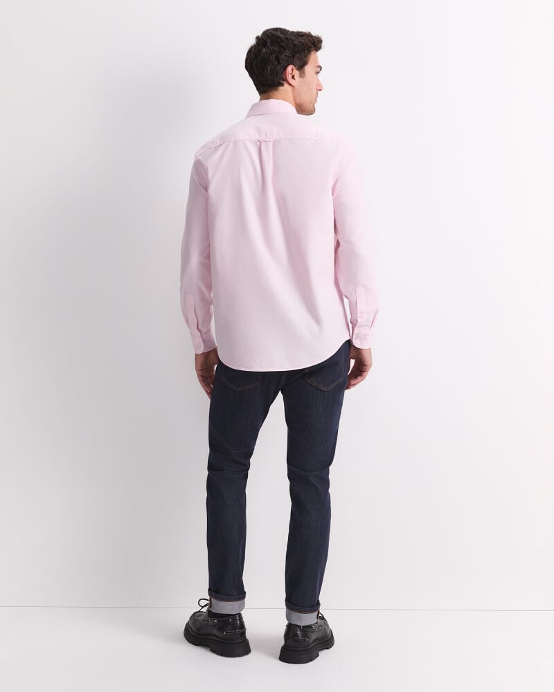 Oxford Long Sleeve Shirt in PINK