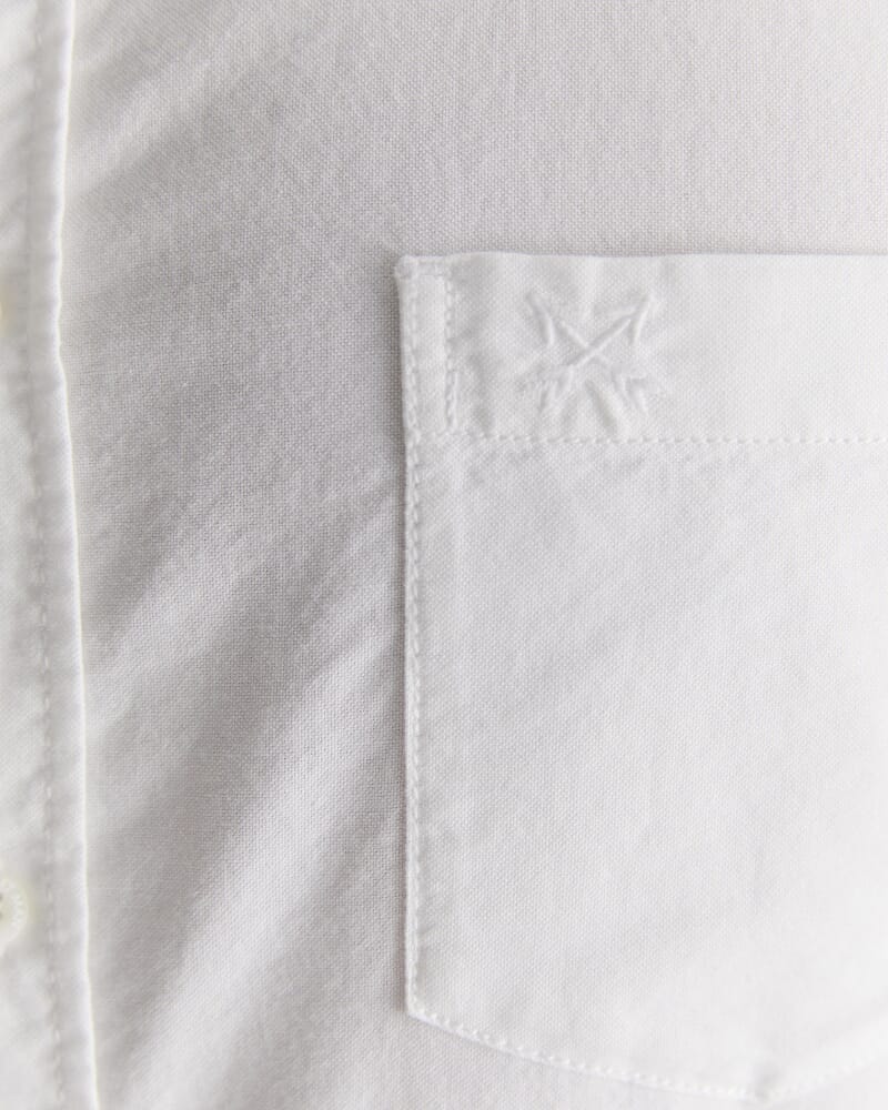 Oxford Long Sleeve Shirt in WHITE