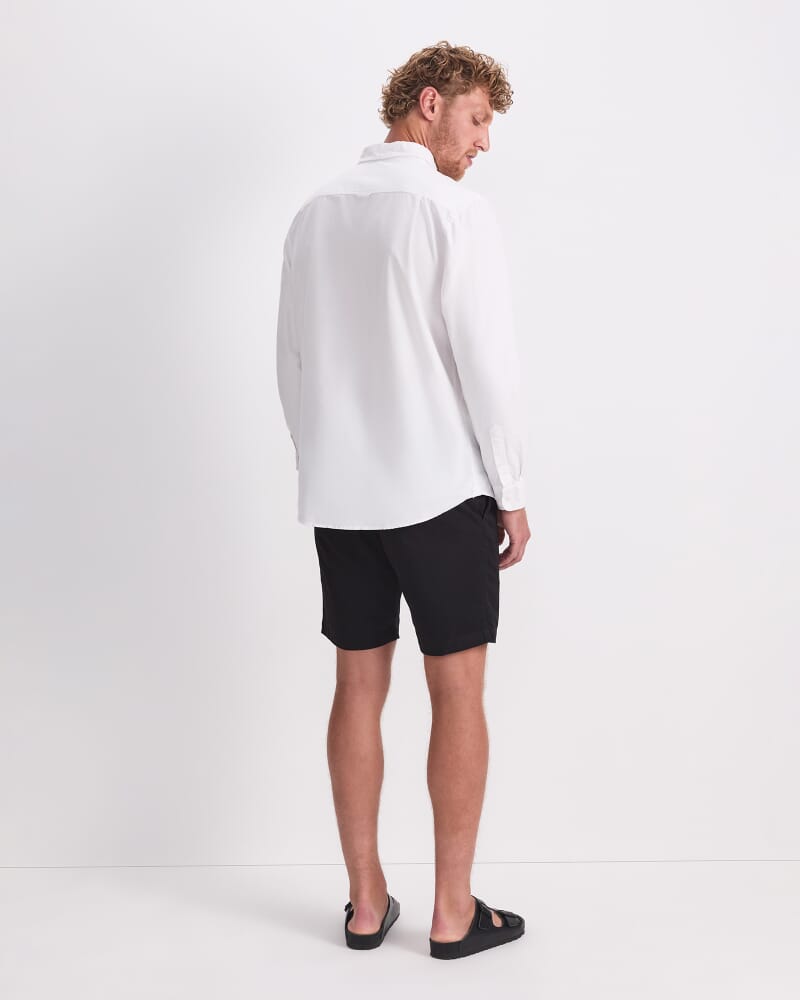 Oxford Long Sleeve Shirt in WHITE