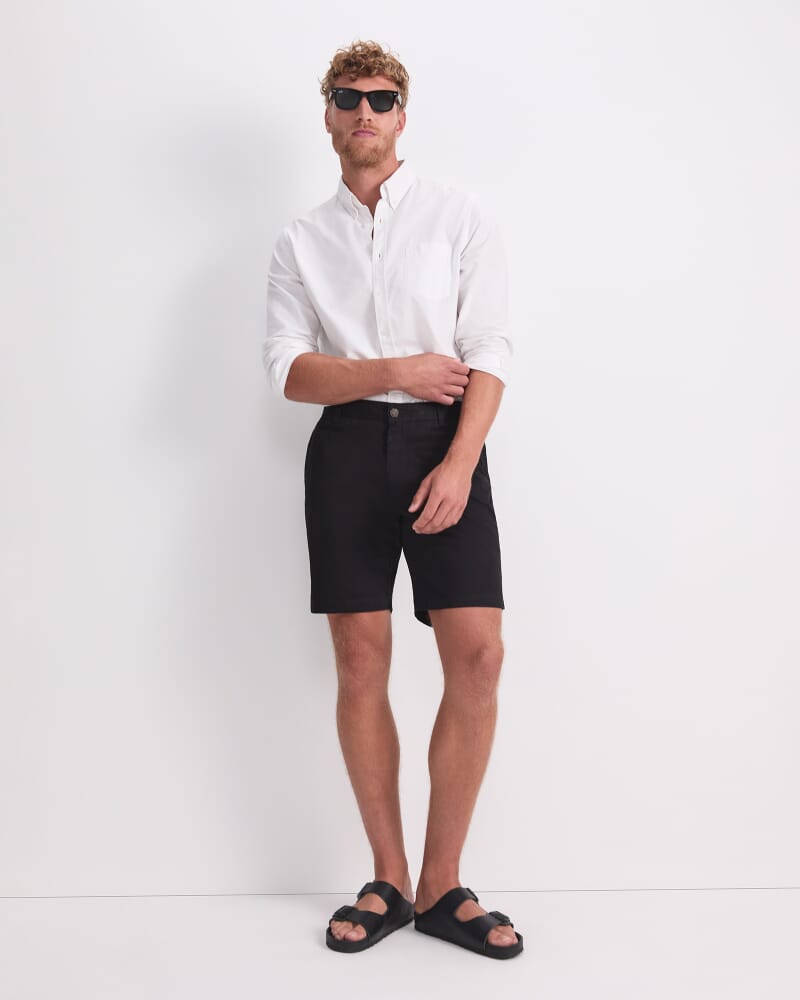 Oxford Long Sleeve Shirt in WHITE