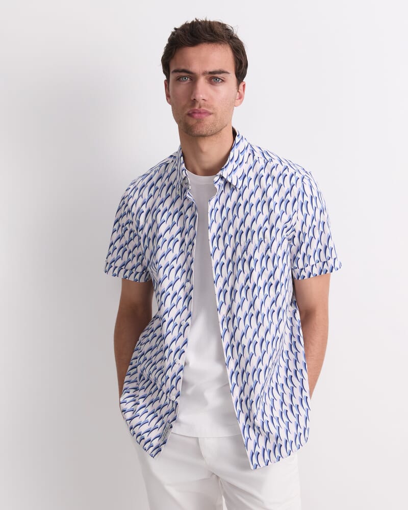 Jay Short Sleeve Liberty Shirt in PINK MULTI