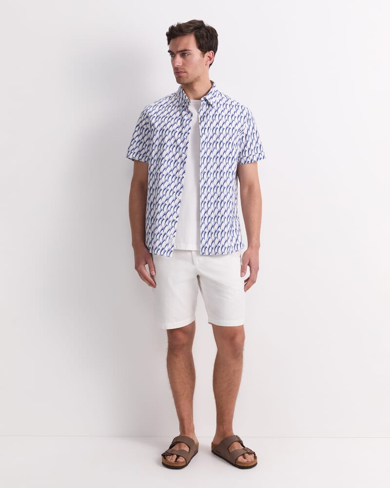 Jay Short Sleeve Liberty Shirt in PINK MULTI