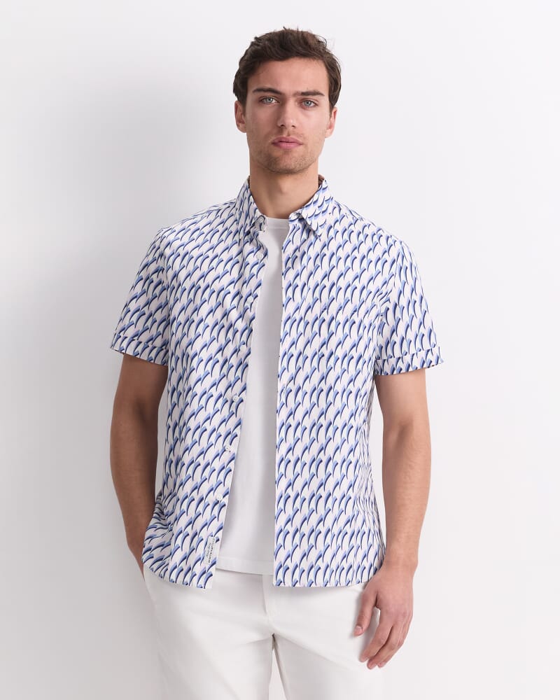 Jay Short Sleeve Liberty Shirt in PINK MULTI