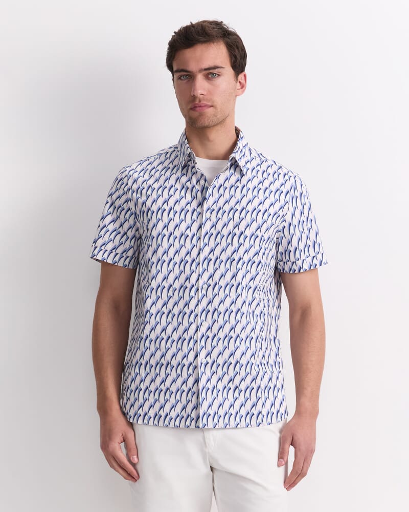 Jay Short Sleeve Liberty Shirt in PINK MULTI