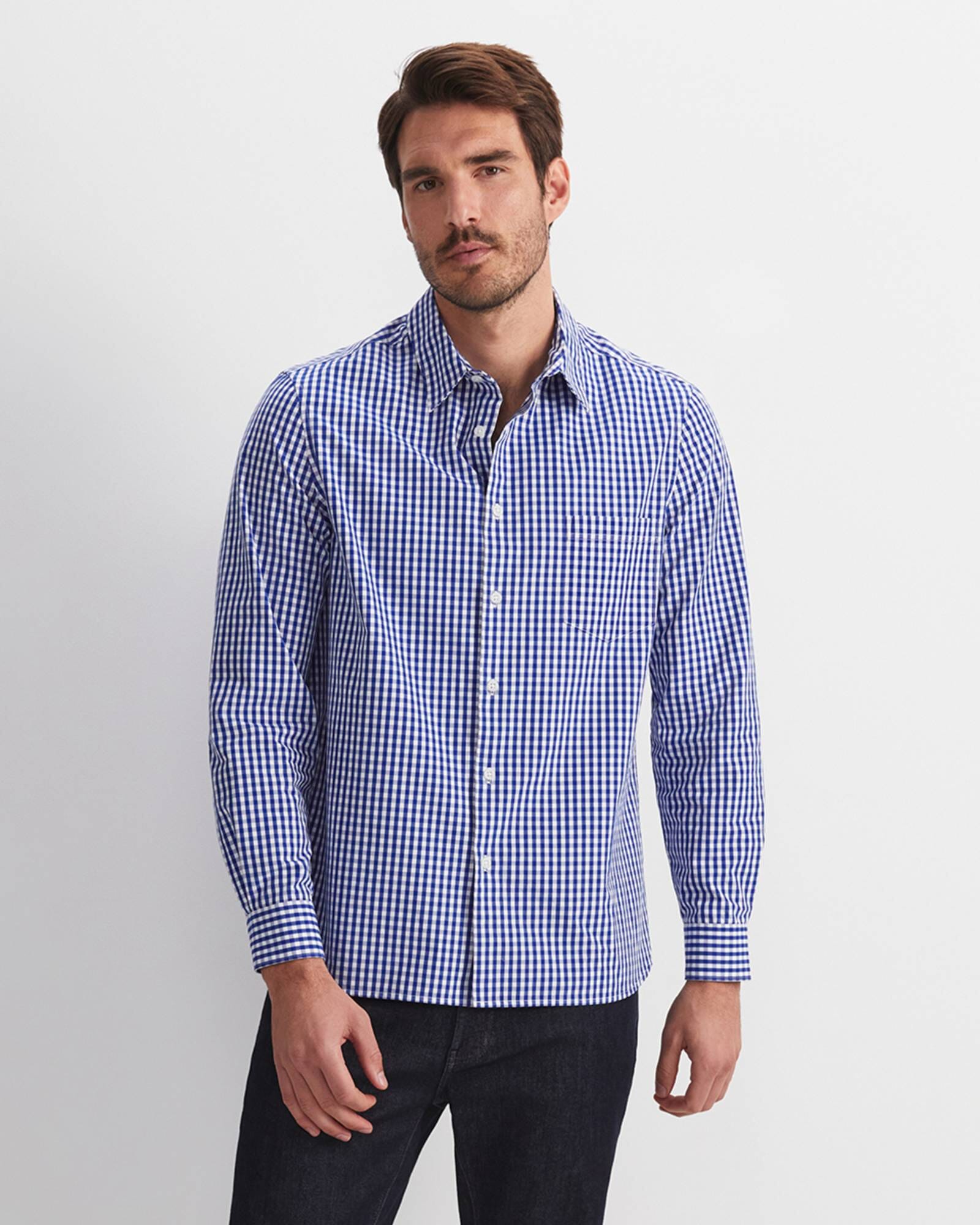 Thomas Long Sleeve Gingham Shirt