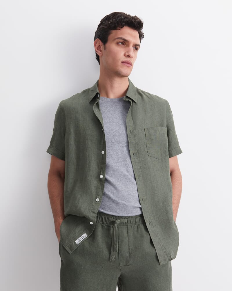 Craig Short Sleeve Shirt in KHAKI