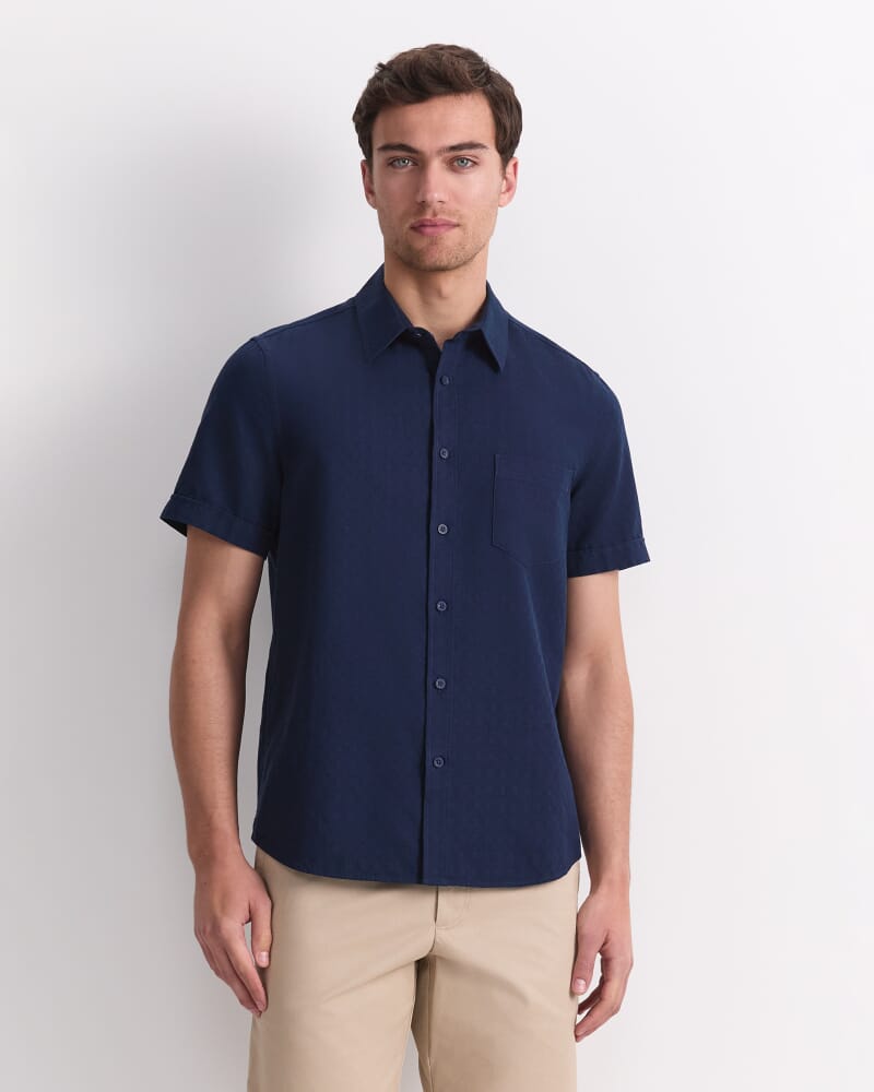 Craig Short Sleeve Shirt in NAVY