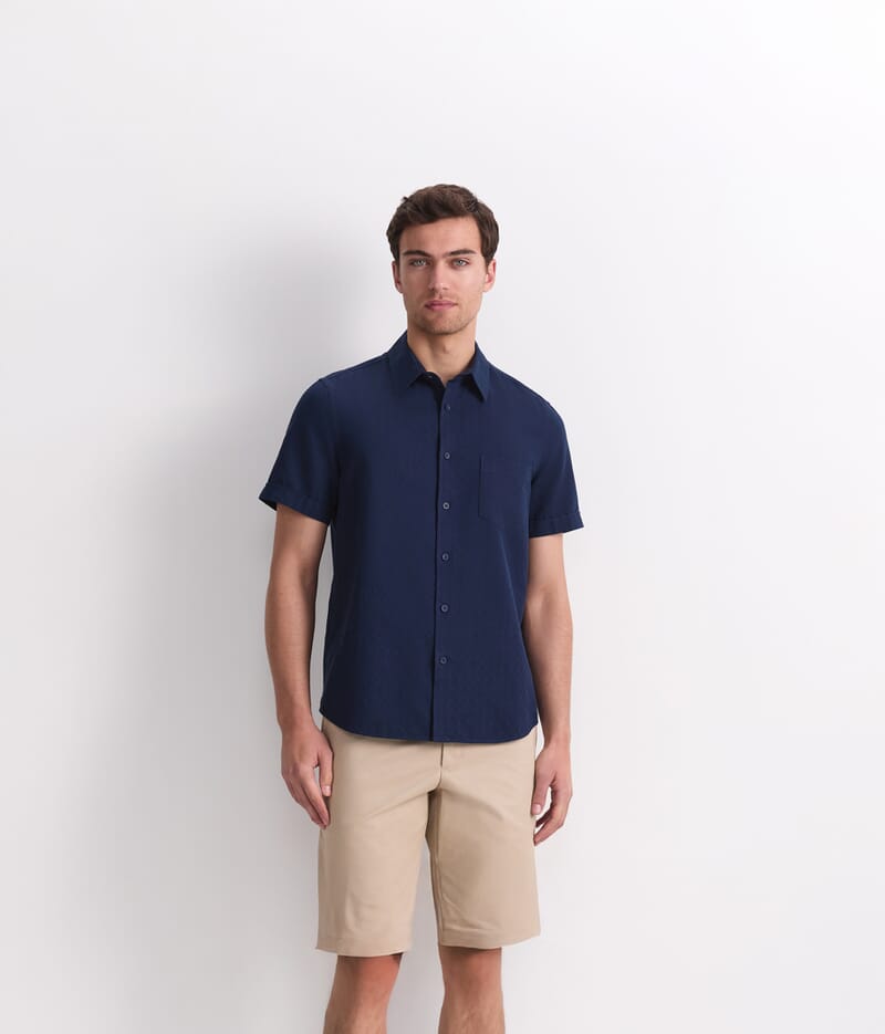 Craig Short Sleeve Shirt in NAVY