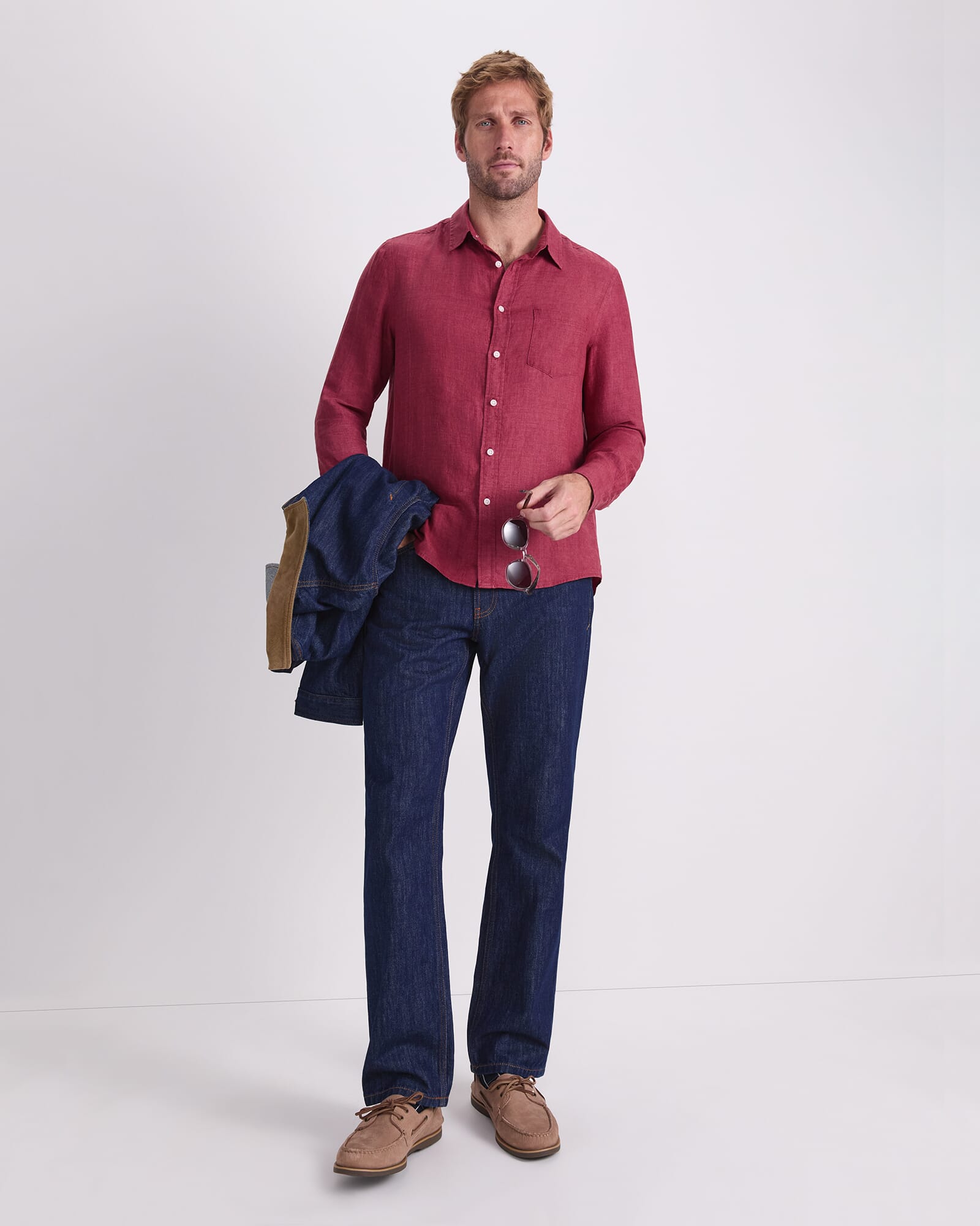 Linen Long Sleeve Delave Shirt
