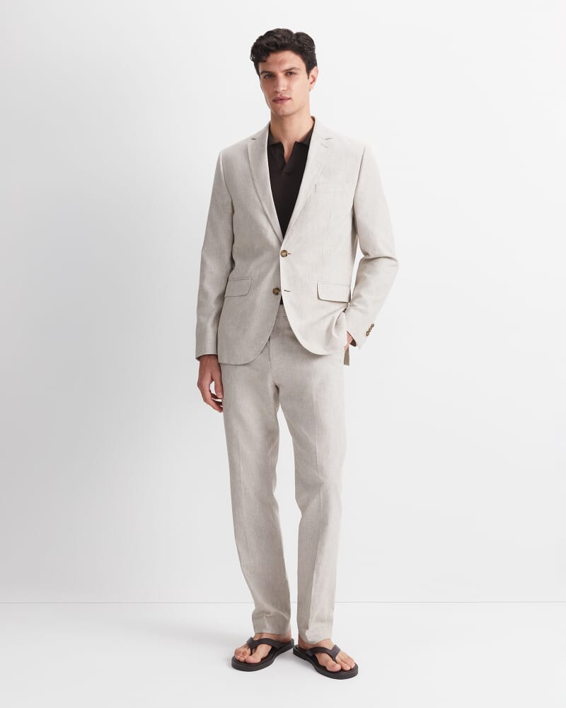 Jeffrey Linen Blend Suit Jacket in NATURAL