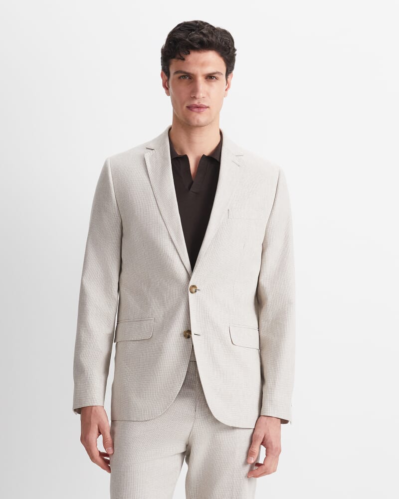 Jeffrey Linen Blend Suit Jacket in NATURAL